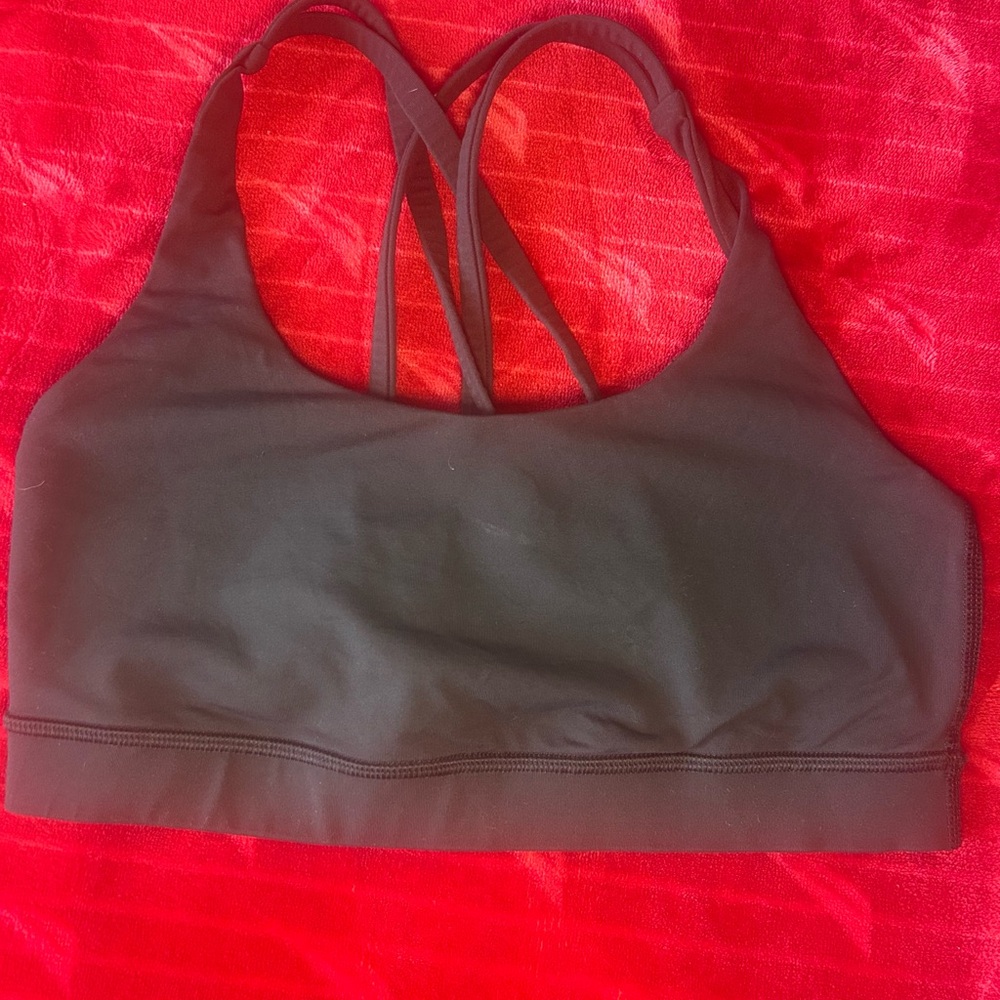 lululemon athletica Black Strappy Sports Bra 6